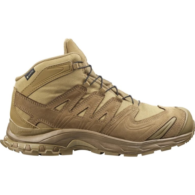 Brown Salomon Xa Forces Mid GTX Men\'s Tactical Boots | PH 79163K